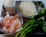 簡単！美味！えびとパクチ−のおこわ☆作り方1写真