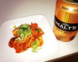カリッじゅわっ＊お揚げとキムチの和えもの作り方5写真