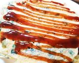 ＊小麦粉で！空芯菜のじゃがのみ焼き＊作り方5写真