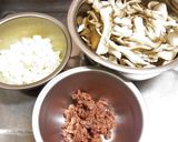 ピーマンと舞茸のオイルソーススパゲティ♪作り方2写真