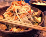 厚揚げともやしの甘辛味噌炒め作り方4写真