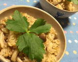 しめじ椎茸の✿大麦入り❀和風炊き込み飯作り方8写真