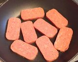 チーズマヨ入りスパムおにぎり★作り方1写真