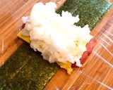 チーズマヨ入りスパムおにぎり★作り方5写真
