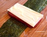 チーズマヨ入りスパムおにぎり★作り方6写真