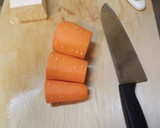 簡単、人参とちくわのアンチョビカレー炒め作り方1写真
