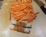 簡単、人参とちくわのアンチョビカレー炒め作り方3写真
