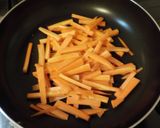 簡単、人参とちくわのアンチョビカレー炒め作り方4写真