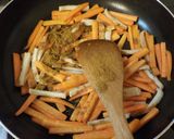簡単、人参とちくわのアンチョビカレー炒め作り方12写真