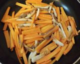 簡単、人参とちくわのアンチョビカレー炒め作り方10写真