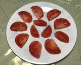 お庭のトマトとバジルでカプレーゼ作り方2写真