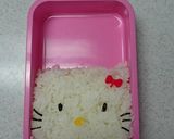 親子キティキャラ弁当作り方4写真