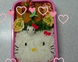 親子キティキャラ弁当作り方5写真