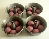*可愛い ♥ 紫芋のお花ちぎりあんパン♪作り方3写真