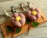 *可愛い ♥ 紫芋のお花ちぎりあんパン♪作り方5写真