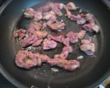 レバーのとんかつソース炒め作り方4写真