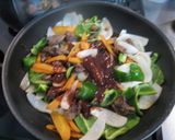 レバーのとんかつソース炒め作り方13写真