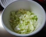 ワンポットパスタ♪キャベツの重ね煮ペンネ作り方3写真
