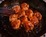 豚コマ肉で作るハニーケチャップボール作り方4写真