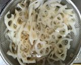 レンコン鶏ササミ缶のサラダ作り方2写真