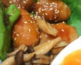 かぼちゃと長芋を巻いて*かんたん角煮風丼作り方8写真