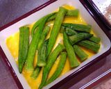 オクラの胡麻焼き作り方1写真