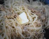 納豆とツナのパスタ、みそ風味作り方3写真