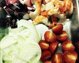 ひらめんパスタのナポリタン作り方1写真