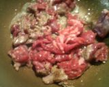 牛肉とレタスのガーリック炒飯作り方1写真