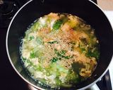 たっぷりレタスと卵の♡鶏ガラスープ作り方3写真