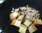 簡単～厚揚げソテーのきのこあんかけ作り方5写真