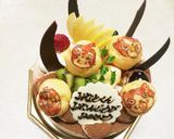 誕生日ケーキ!簡単プチシューデコ!作り方2写真