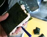 簡単♪豆腐とひき肉の磯辺焼き風♪作り方4写真
