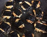 簡単♪豆腐とひき肉の磯辺焼き風♪作り方6写真