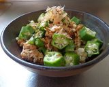 最速の朝採りオクラの納豆丼作り方9写真