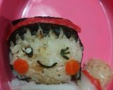 キャラ弁 炊き込みご飯で運動会の応援弁当作り方3写真
