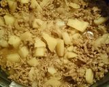 うちの定番！ピリトロ肉じゃが丼作り方5写真