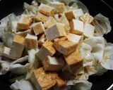 簡単！キャベツと厚揚げの蒸し焼き♡作り方5写真