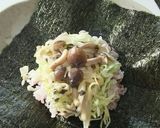 キノコのクリーム炒めと玉子焼のおにぎらず作り方8写真