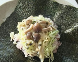 キノコのクリーム炒めと玉子焼のおにぎらず作り方8写真