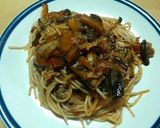 カリカリ豚とキノコとナスのトマトソース作り方13写真