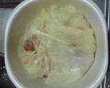 キャベツと豚肉の重ね蒸し作り方5写真