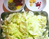 アンチョビキャベツwithドライトマト♡作り方1写真