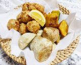 大葉と梅肉の鶏ボール唐揚げ♪作り方8写真