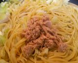 フライパンで和風ツナとキャベツパスタ作り方9写真