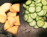 カレーのお供に☆りんごと胡瓜のツナサラダ作り方1写真