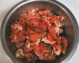 豚こま卵あんかけ丼作り方1写真
