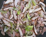 豚こま卵あんかけ丼作り方3写真
