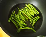 簡単♪フライパンひとつで空芯菜のおひたし作り方5写真