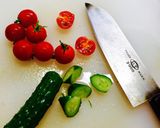 お酢でさっぱり♪蒸し鶏と野菜のマリネ作り方3写真